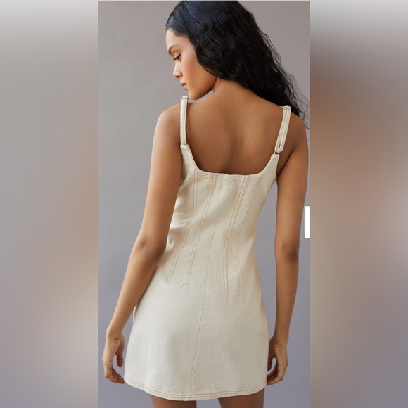 BDG URBAN OUTFITTERS SADIE SEAMED DENIM MINI DRESS!! - Picture 4 of 16